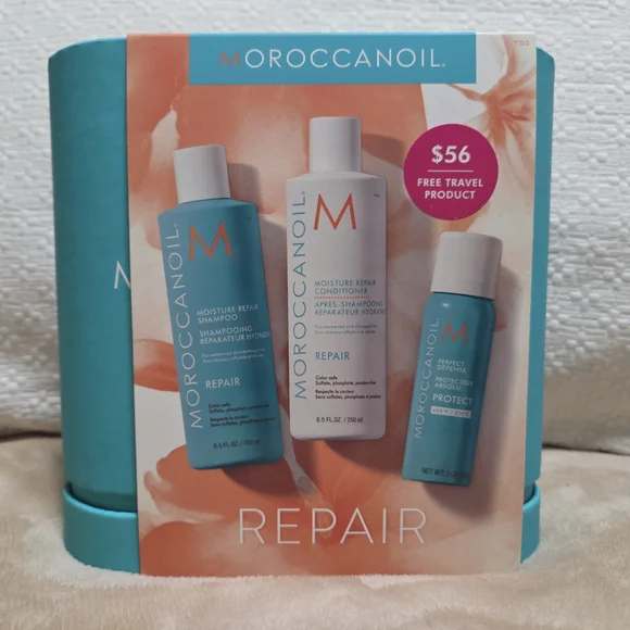 Moroccanoil Repair Trio Set in Blue and White - Picture 2 of 2